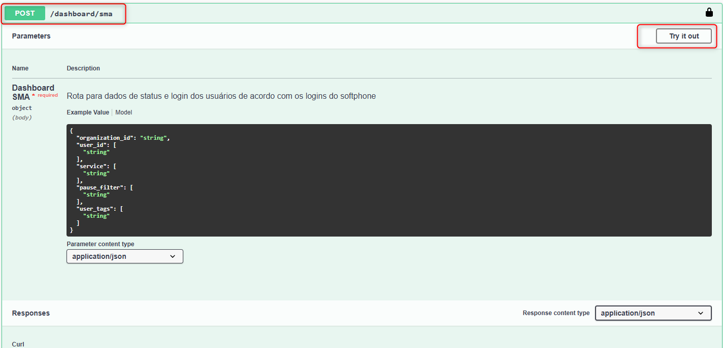 Acessar rota de SMA dashboard