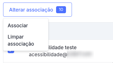 Alterar Associação