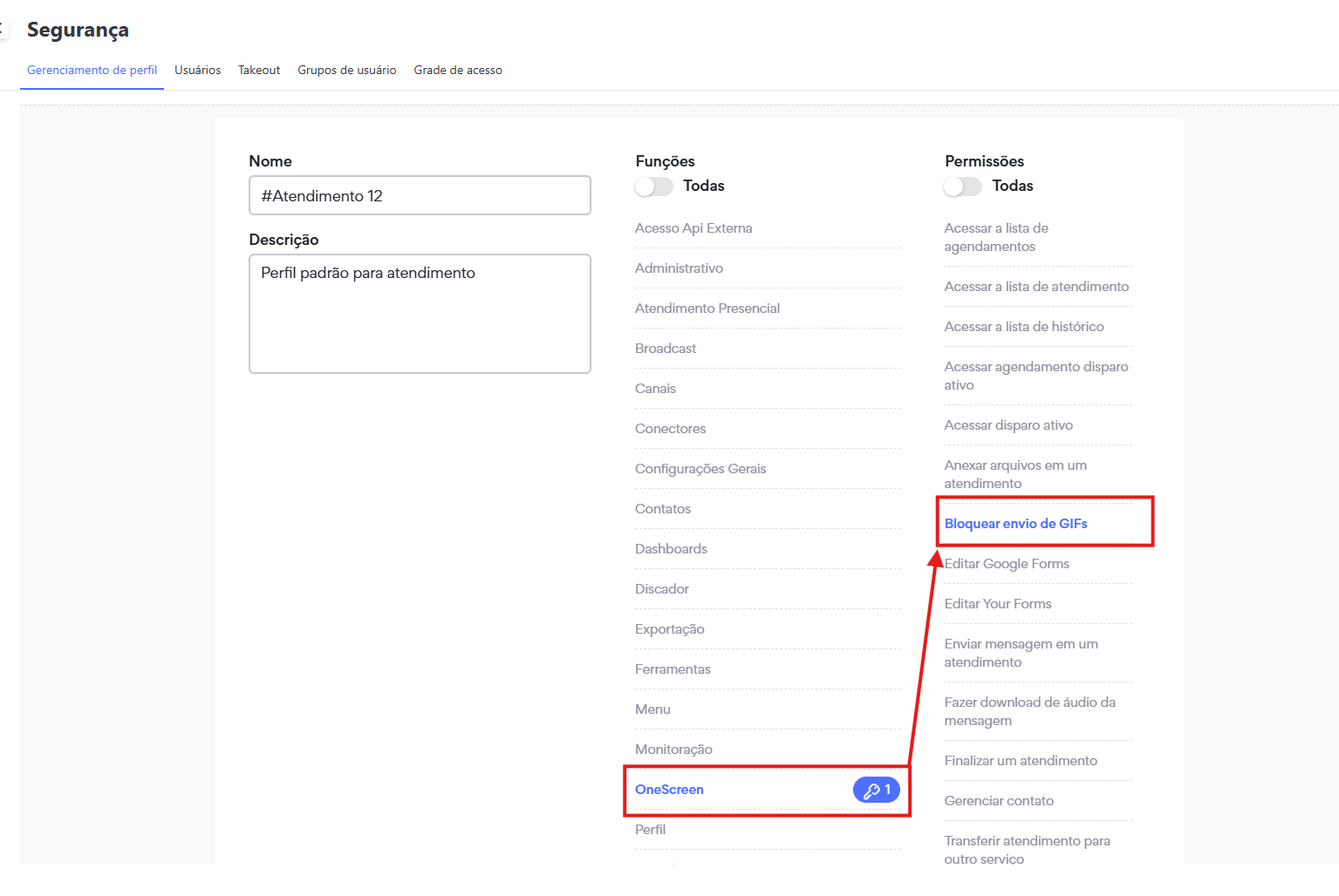 Bloqueio de Envio de GIFs