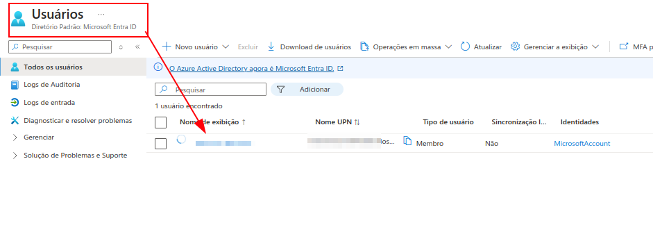 Cadastro Email Microsoft