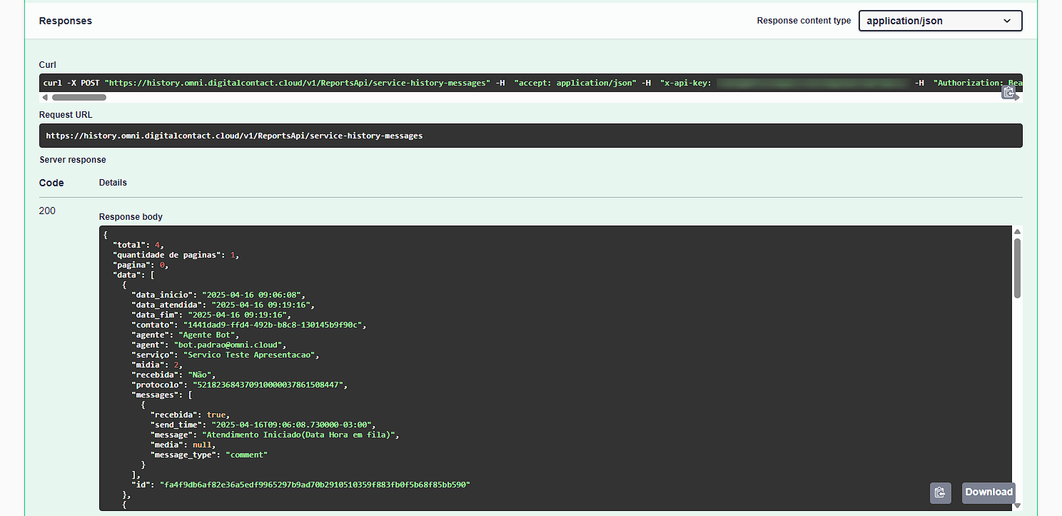 Exemplo de retorno satisfaction-survey-history