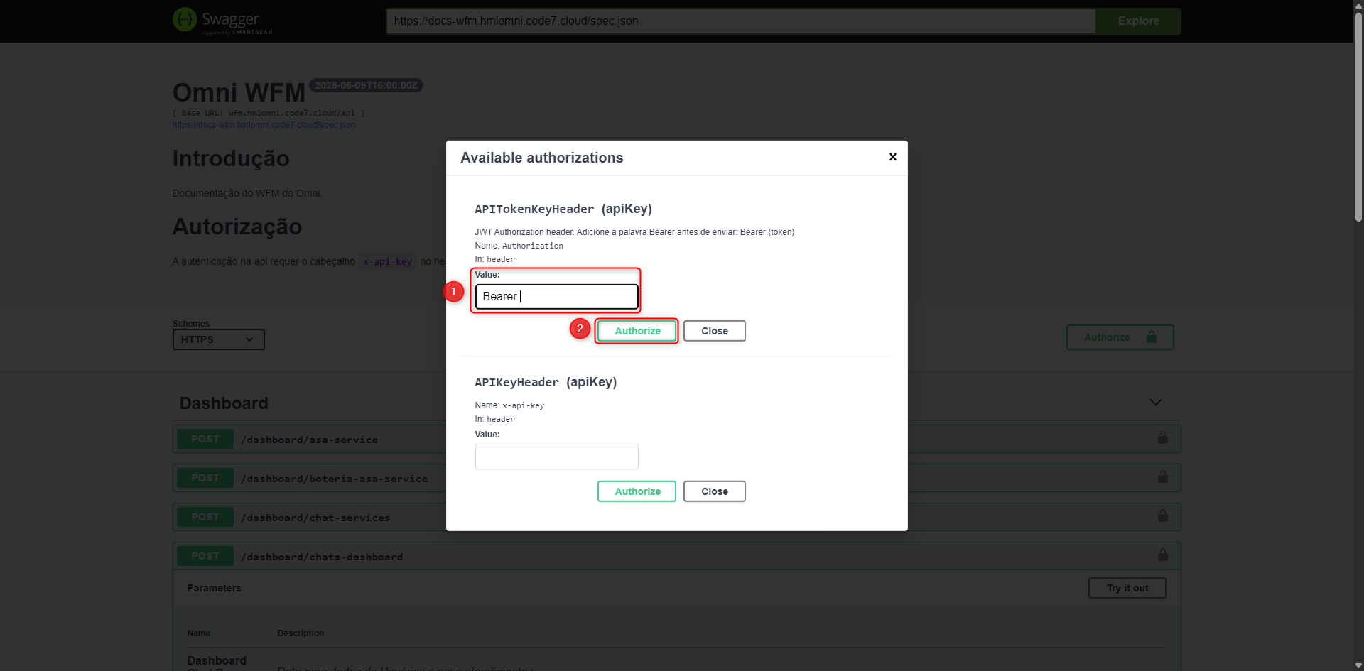 Efetuando a autenticação