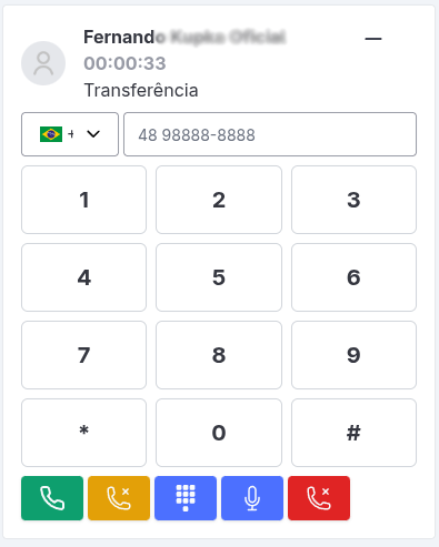 Softphone Transferência