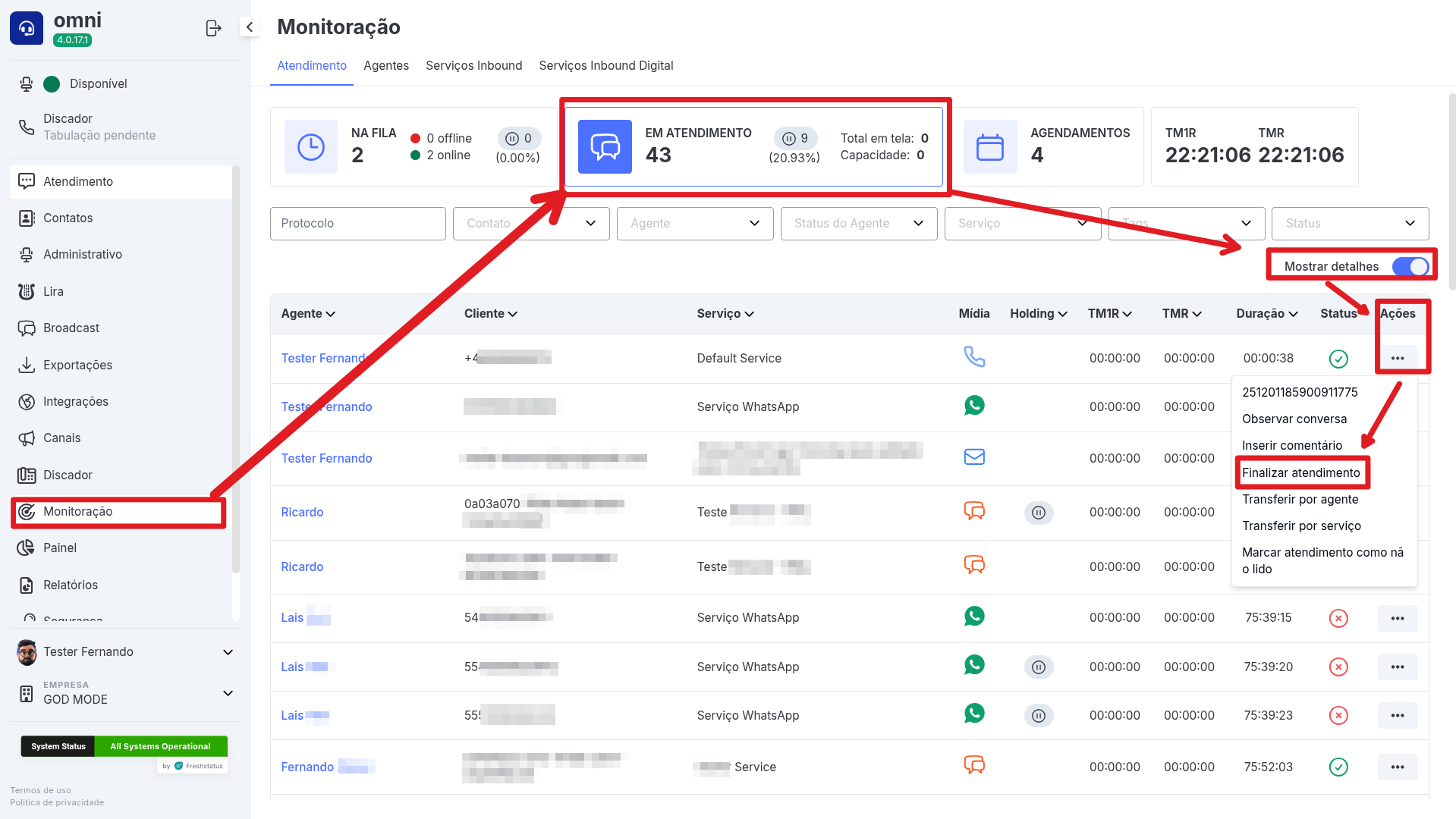 Tabulação pelo Gestor