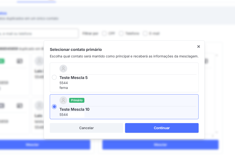 Grupos Unificar Contatos
