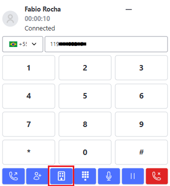 Visualização Botão transferência entre Orgs