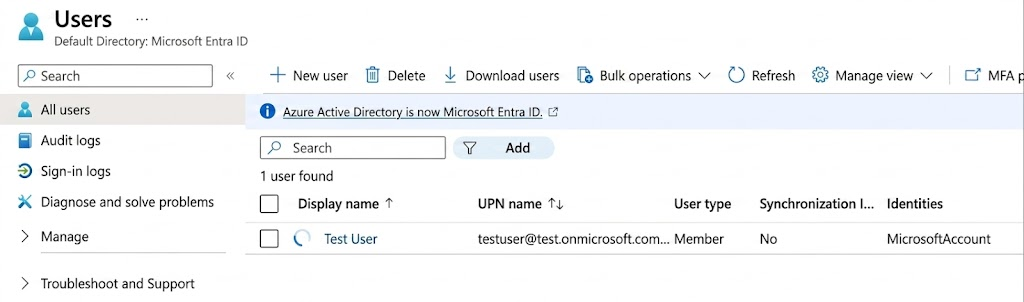 Cadastro Email Microsoft