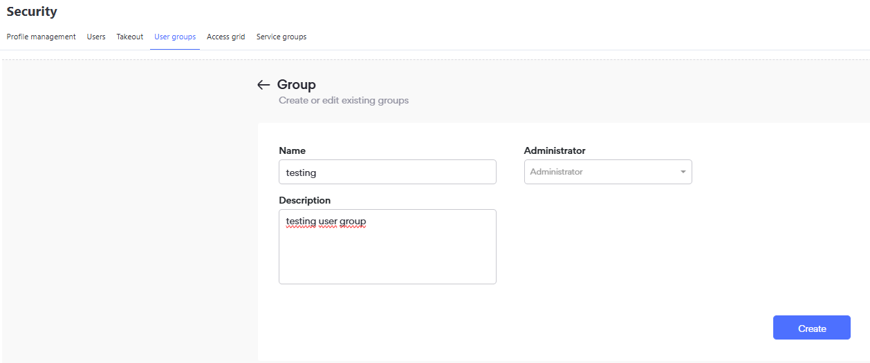 Grupo de usuários