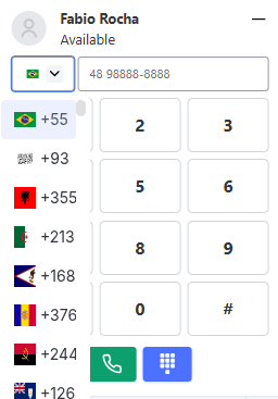 Seleção de DDI